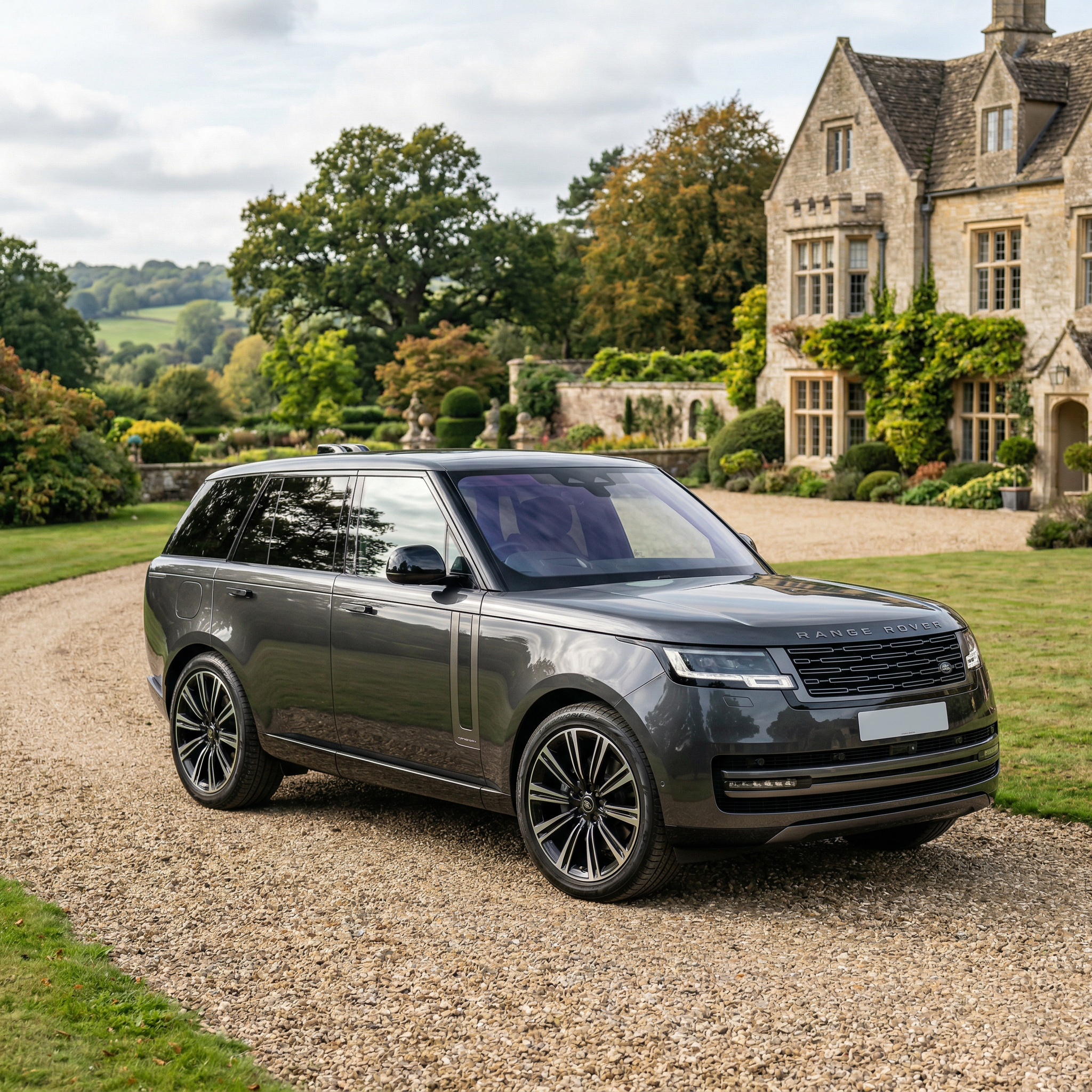 Range Rover Autobiography Estate Campaign AI car wrap design on range rover autobiography estate campaign style