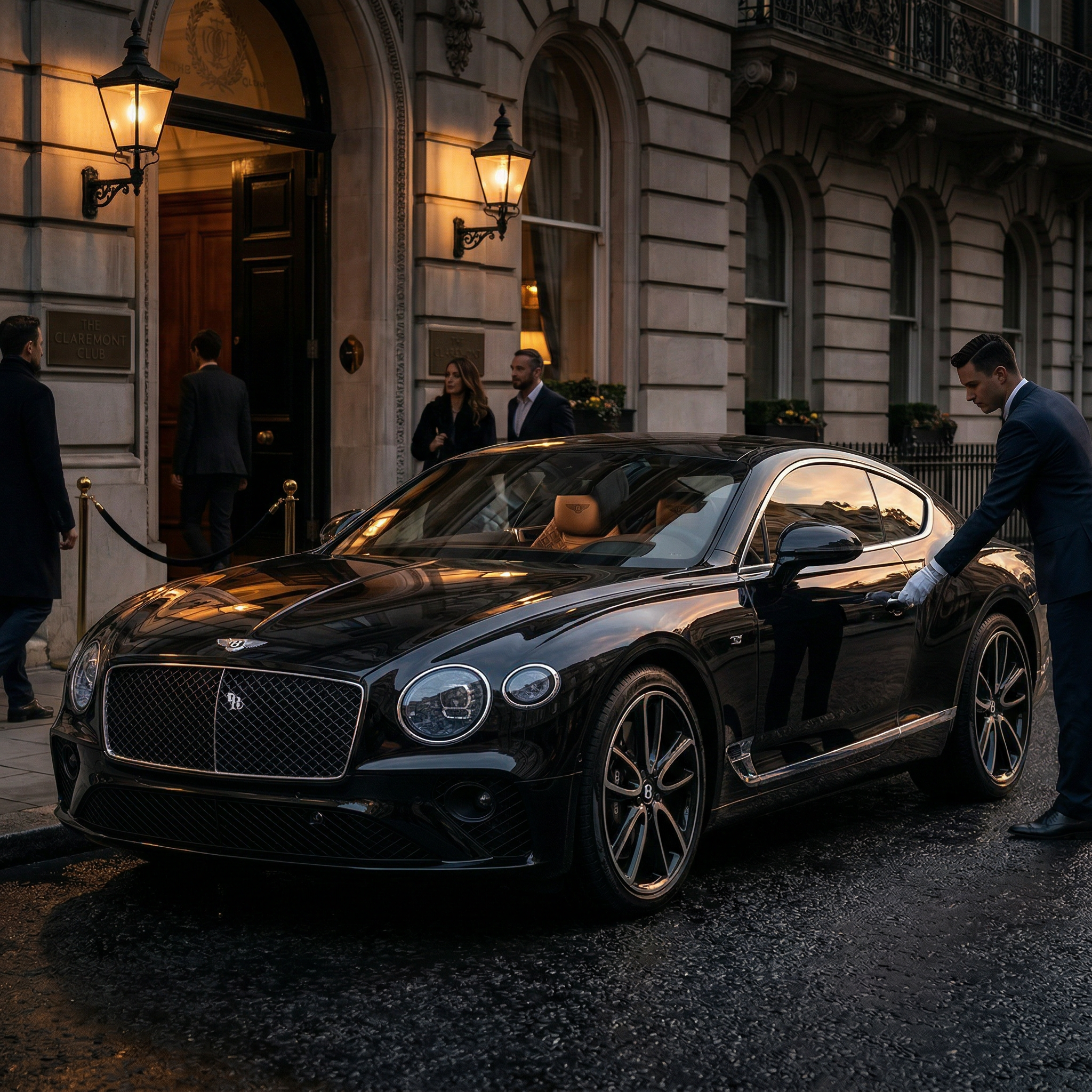 Prestige Concierge Membership Landing Image AI car wrap design on prestige concierge membership landing image style