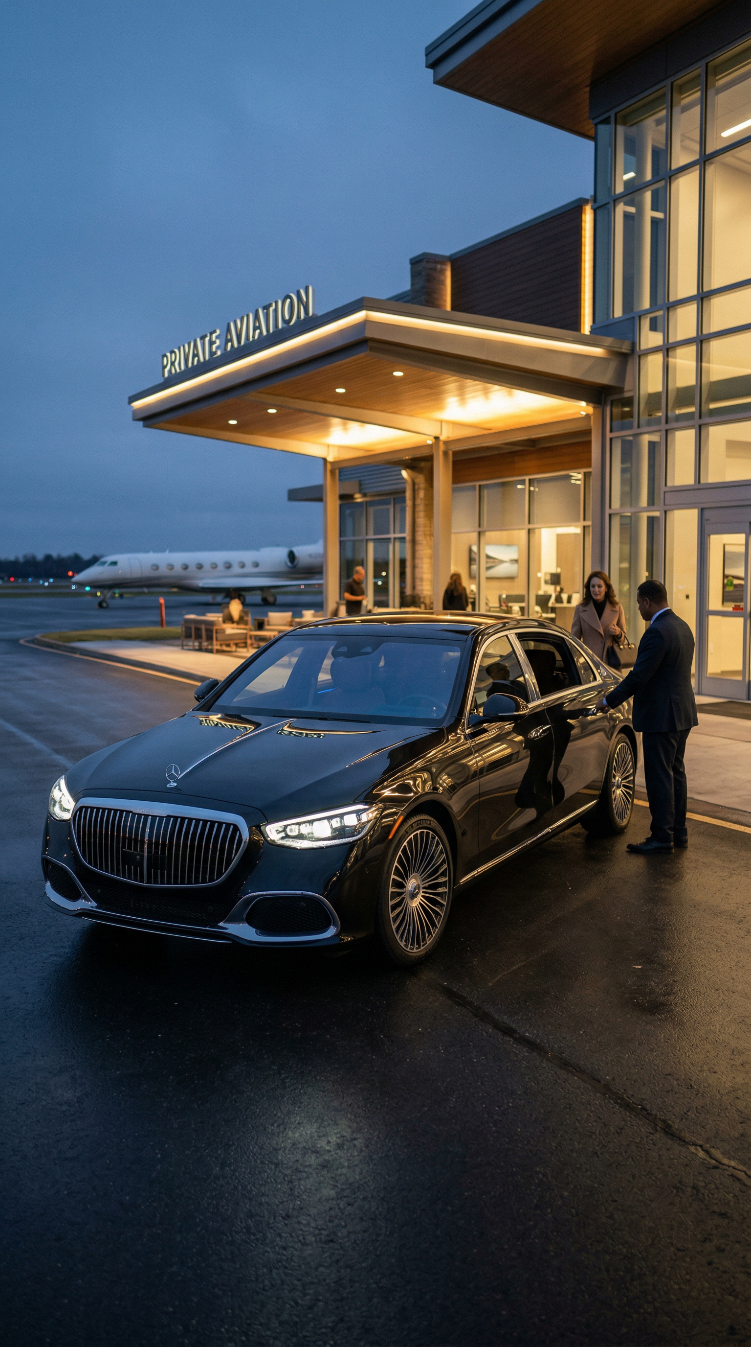 Maybach Executive Transfer Visual AI car wrap design on maybach executive transfer visual style