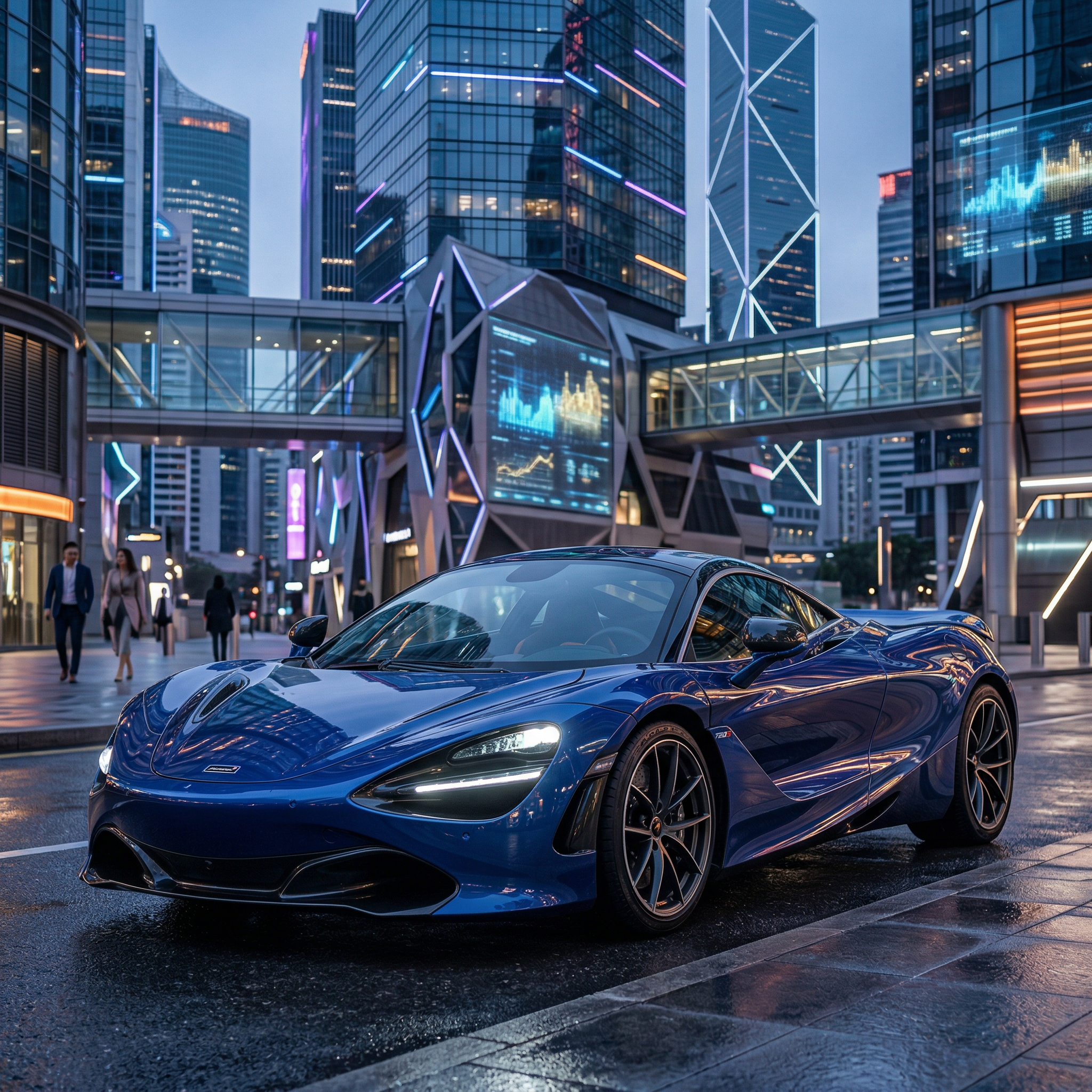 Crypto Founder Exotic Car Ad AI car wrap design on crypto founder exotic car ad style